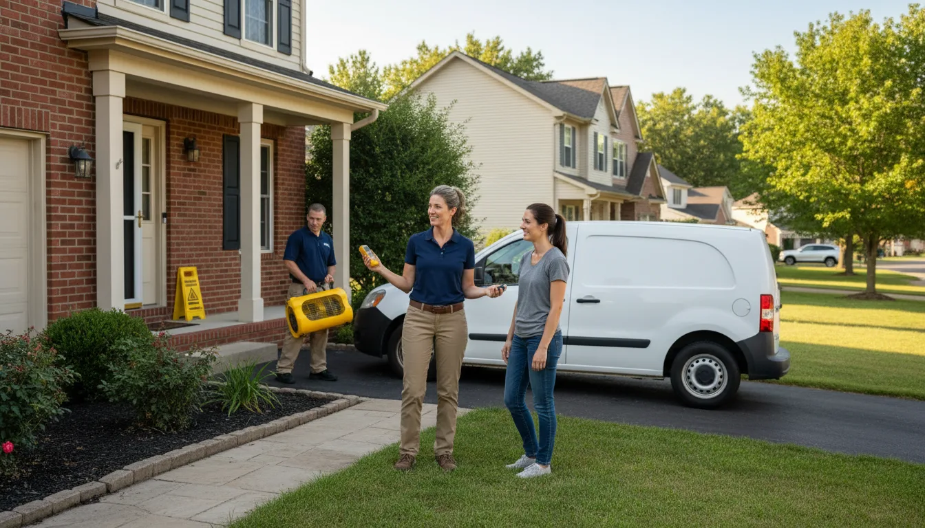 Residential water damage restoration in Wonder Lake, IL